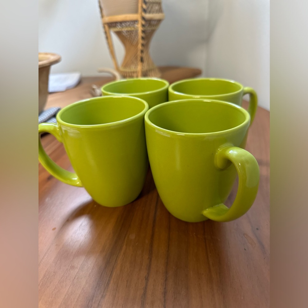 Corelle Stonewear Lime Mug set of 4